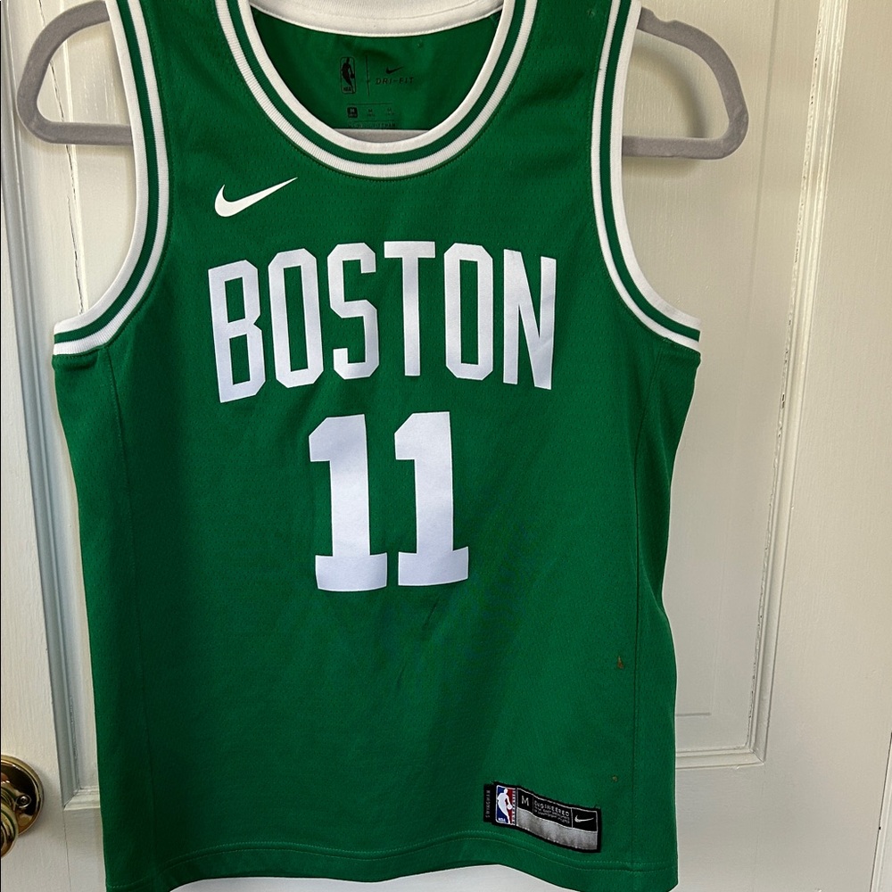 Nike NBA Green Boys Boston Jersey with White Accents